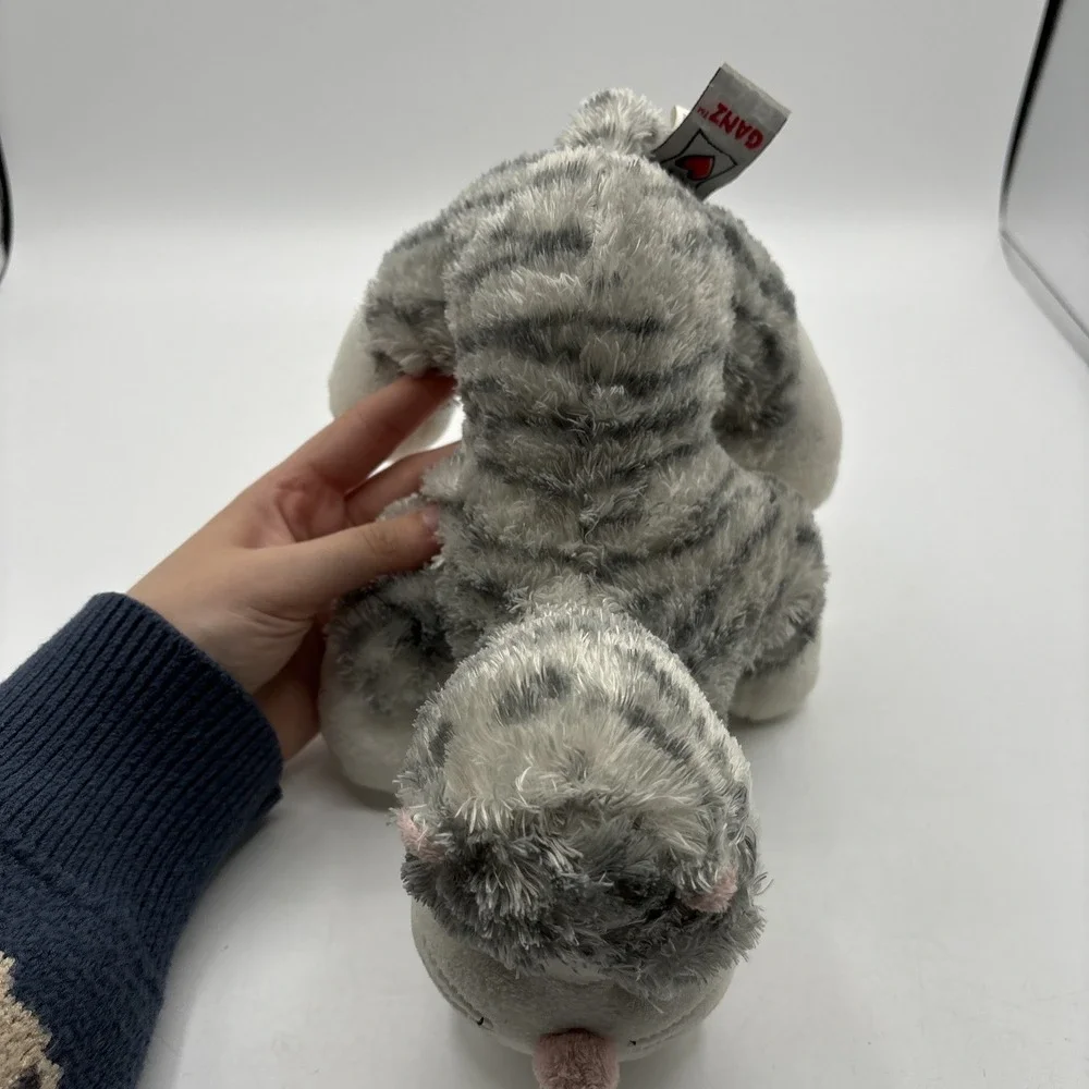 Webkinz Ganz Cheeky Cat Sterling Gray Stripe HM496 No Code Great Condition